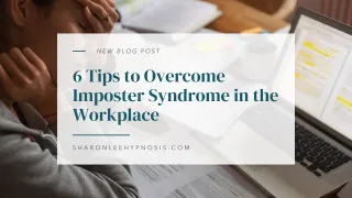 Overcoming Imposter Syndrome in the Workplace