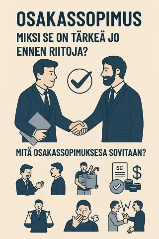 Osakassopimus – miksi se on tärkeä jo ennen riitoja?
