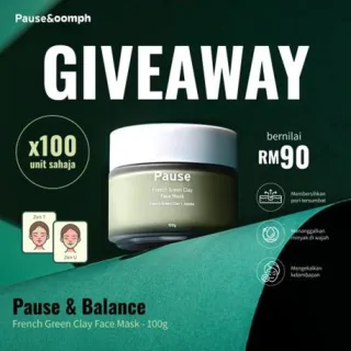 Pemenang - Pause & Balance French Green Clay Mask 100G