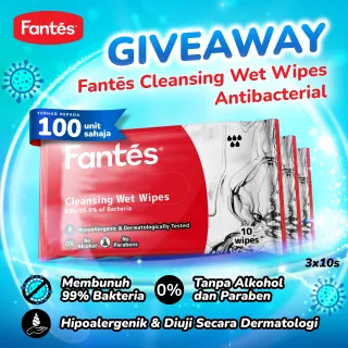 Fantes Cleansing Wipes (3x10s) - Antibacterial
