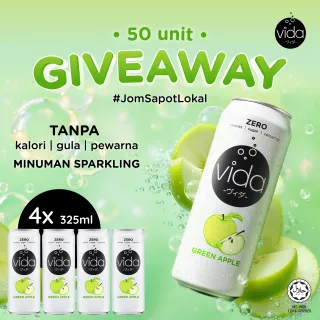 Vida Zero Green Apple (4x325ml)