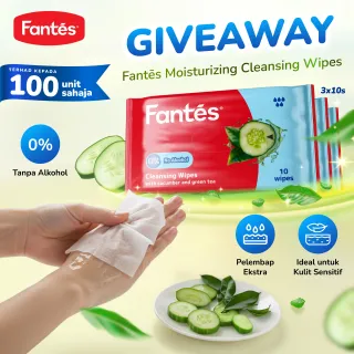 Fantes Cleansing Wipes - Moisturizing (10Sx3)