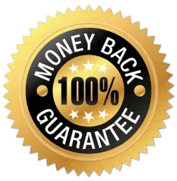 100% 30-Day No-Risk Guarantee Seal