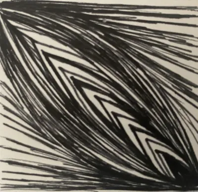 Black ink on paper study by Anna Chittick