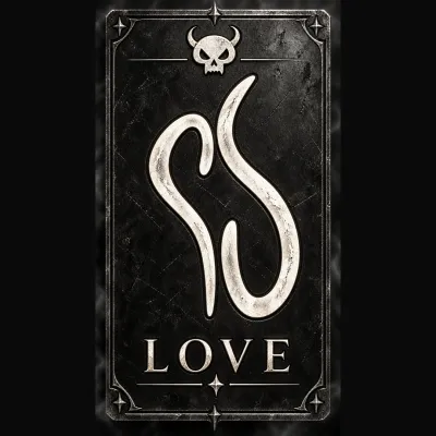 Demon Love hand drawn card by Anna Chittick