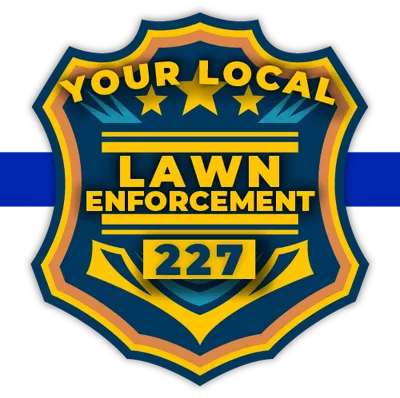 Your Local Lawn Enforcement Badge Logo