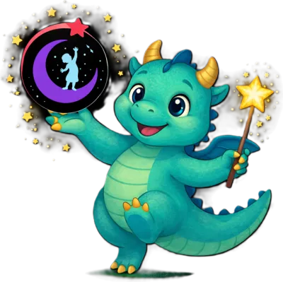 Lucky, der Glücksdrache, jongliert