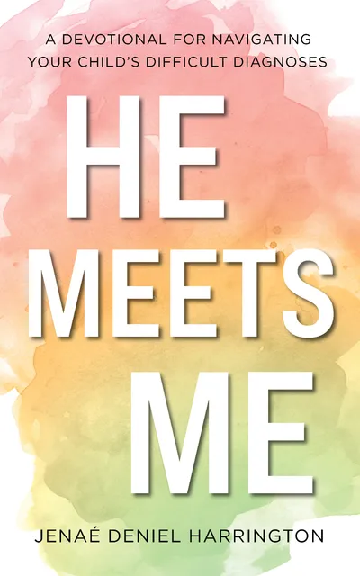 Book cover: He Meets Me by Jenaé Deniel Harrington