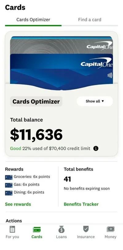 $70.400 Credit line at Capital One