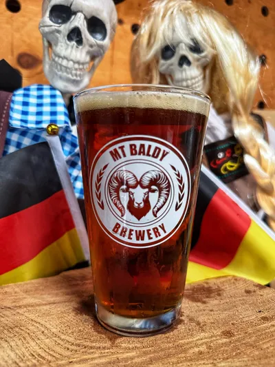 A glass of Oktoberfiesta Märzen lager