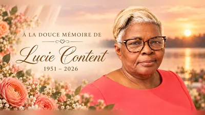 Affiche commémorative paysage 16:9 de Lucie Content