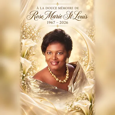 Format commémoratif Carré 1:1 de Rose Marie St-Louis