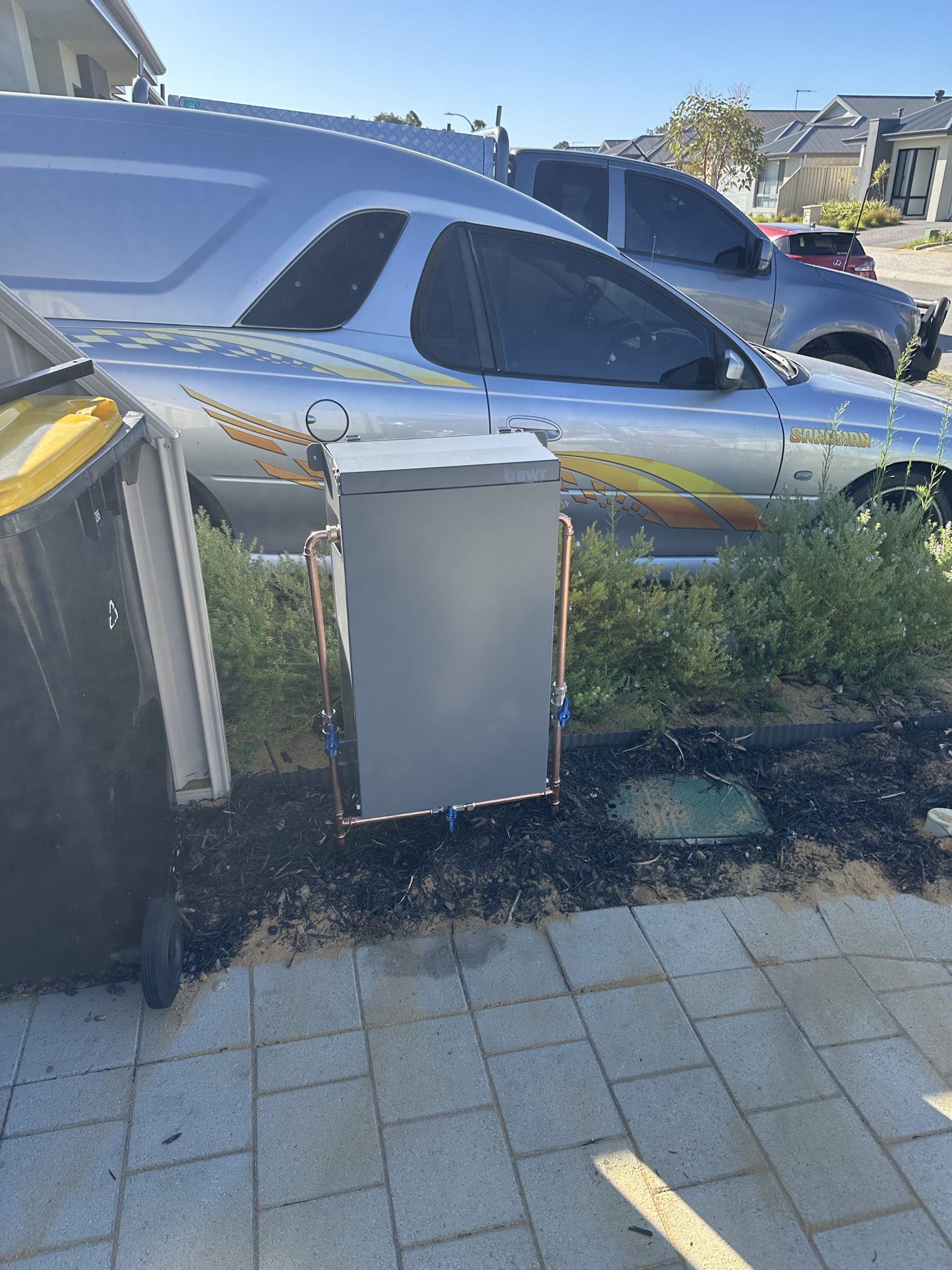 Whole house water filter install