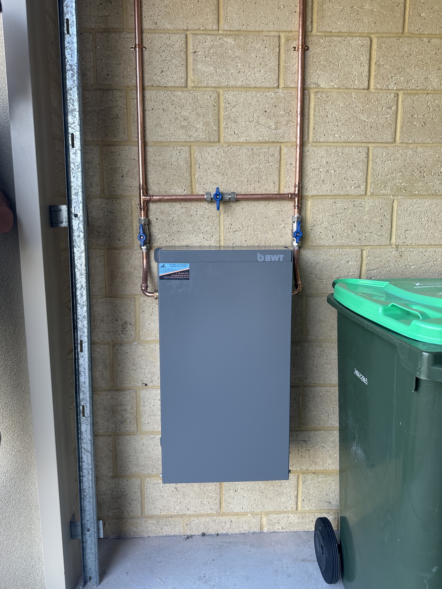 Whole house water filter install
