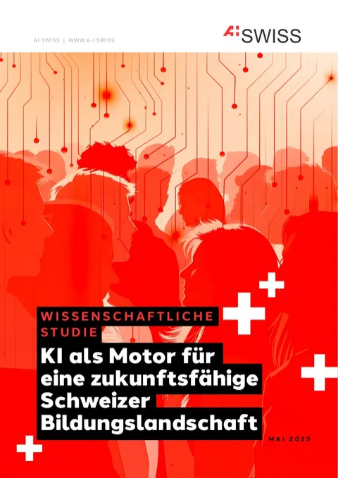 Titelseite der Studie «KI als Motor für eine zukunftsfähige Schweizer Bildungslandschaft»