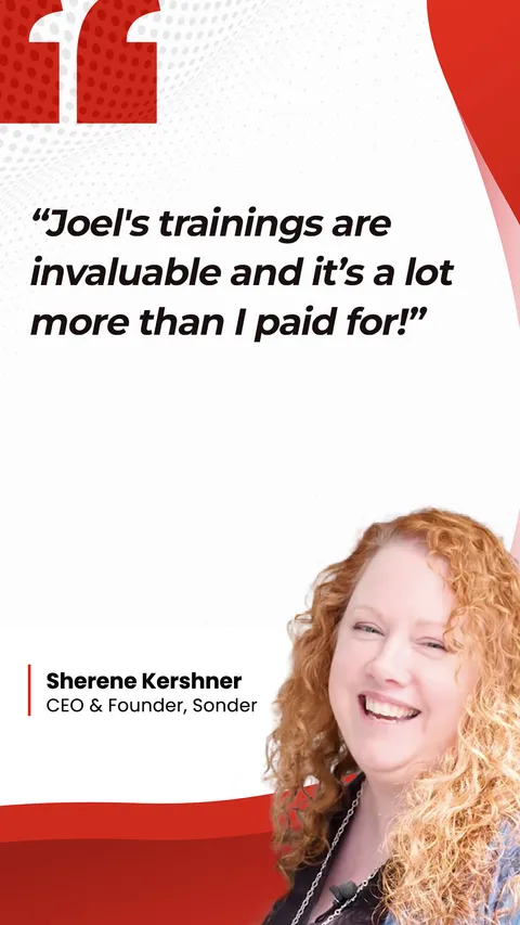 Sherene Kershner, CEO & Founder, Sonder: &ldquo;Joel's trainings are invaluable&rdquo;