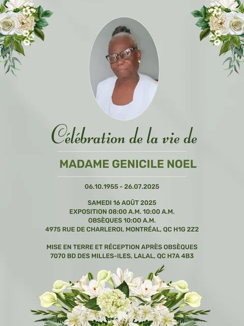 Madame Genicile Noel