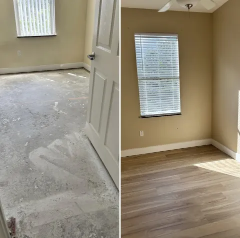 Whole-Room Flooring Replacement, completed by CANIFIX Services