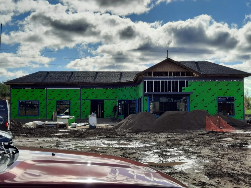 New commercial building roof installation by Bosani Roofing in Hamilton Ontario