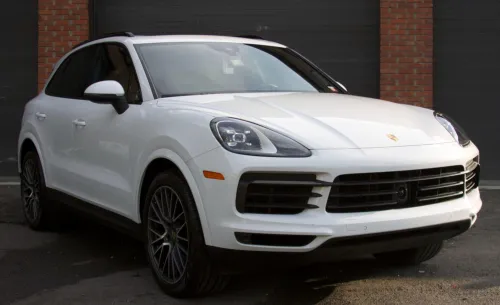 White Porsche Cayenne after a full protection package