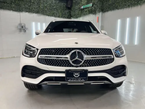 White Mercedes-Benz GLC after a full detail