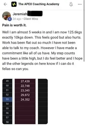 Client message