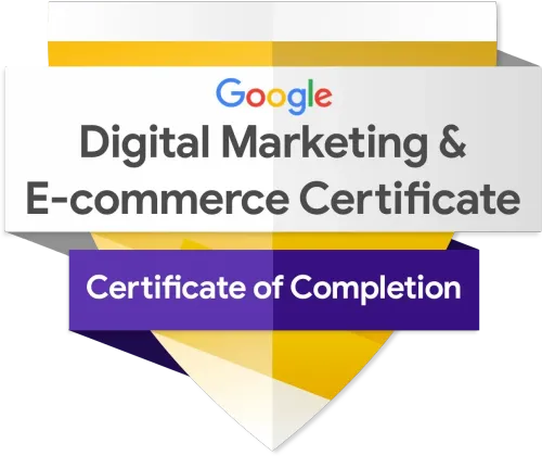 Google Digital Marketing and E-commerce certification badge