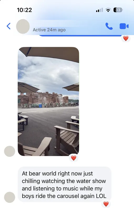 The Bear World text a friend sent