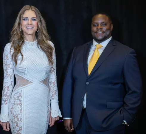 mr.FourAM with Elizabeth Hurley