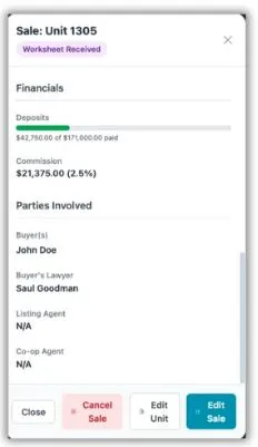 Automated deposit tracking