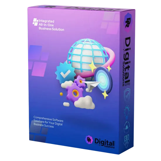 3D software box for DigitalRealm Solutions all-in-one business solution
