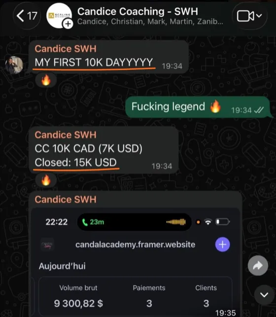 Candice: my first 10K day