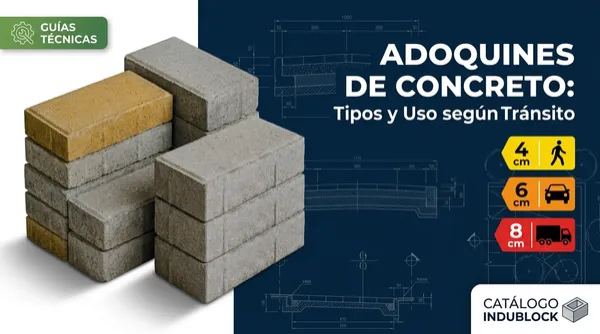 Tipos de adoquines de concreto: cuál usar según el tránsito