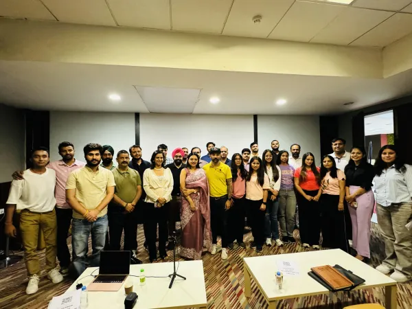 AI workshop attendees in India