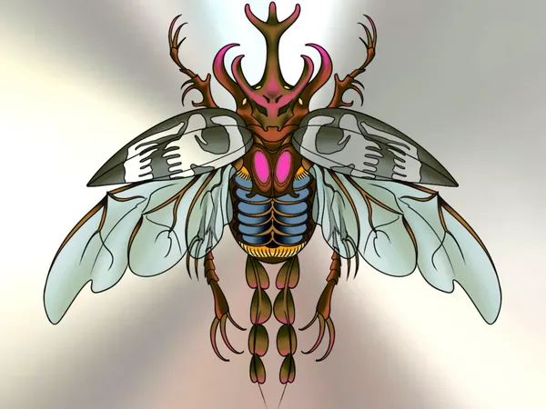 Death beetle flash by Derrick at Sting Studio Ottawa
