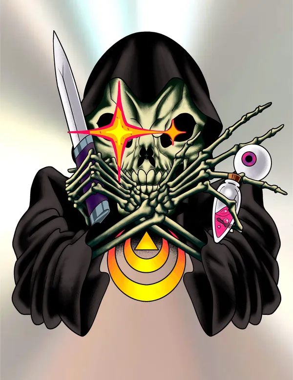 Undead sorcerer flash by Derrick at Sting Studio Ottawa