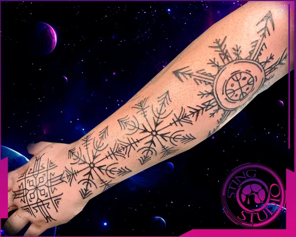 Norse tribal tattoo by Derrick at Sting Studio Ottawa