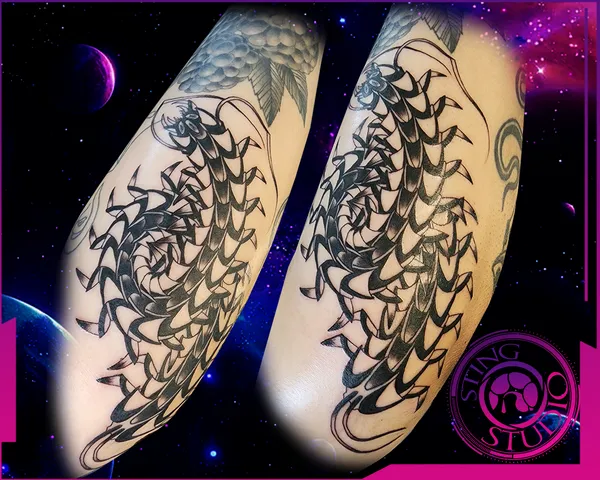 Centipede tattoo by Derrick at Sting Studio Ottawa