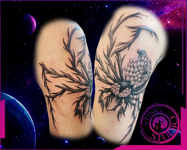 Creepy spider with eggs tattoo by Derrick at Sting Studio Ottawa