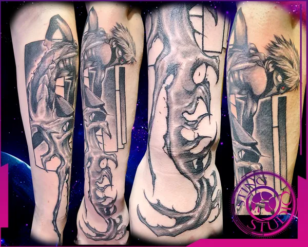 Tokyo ghou kaneki tattoo by Derrick at Sting Studio Ottawa