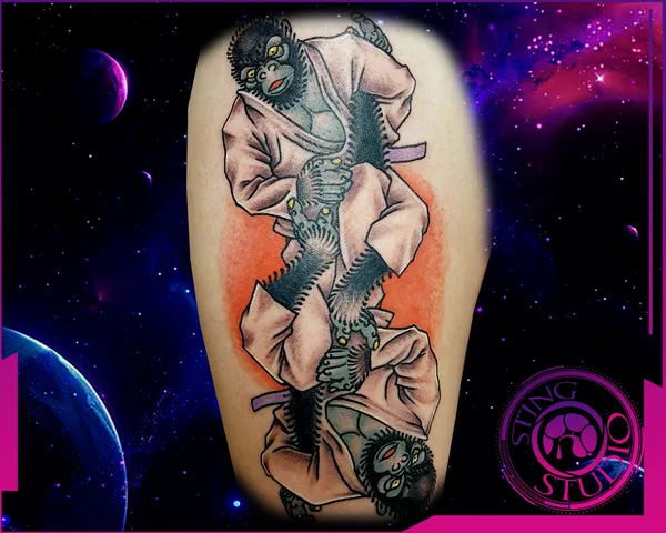 Gorilla jiujitsu by Derrick at Sting Studio Ottawa