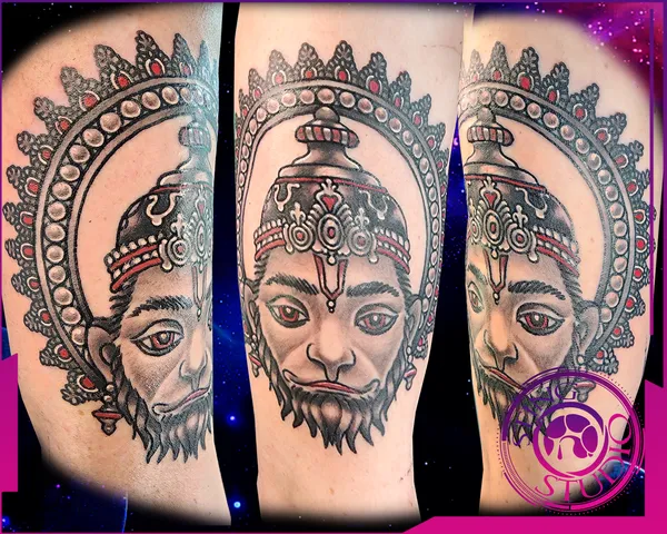 Hanuman tattoo by Derrick at Sting Studio Ottawa
