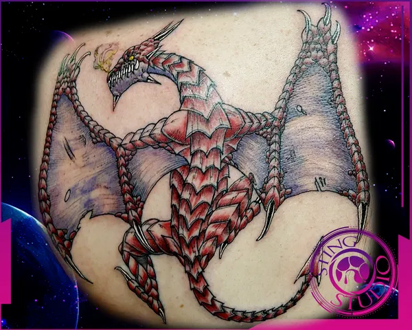 Fineline dragon tattoo by Derrick at Sting Studio Ottawa