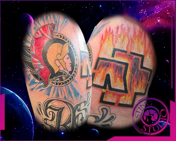 Sens rammstein tattoo by Derrick at Sting Studio Ottawa