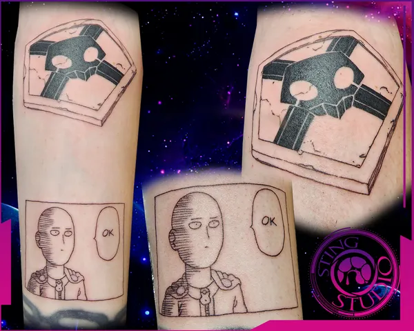 One punch man tattoo by Derrick at Sting Studio Ottawa