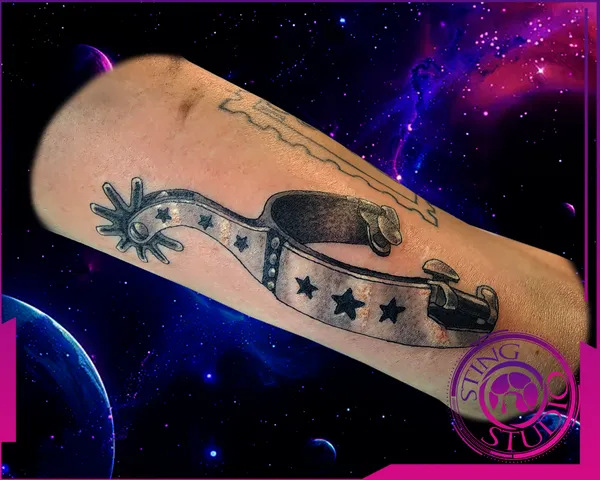 Horse saddle tattoo by Derrick at Sting Studio Ottawa