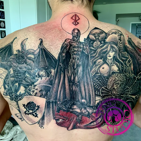 God hand berserk tattoo by Derrick at Sting Studio Ottawa