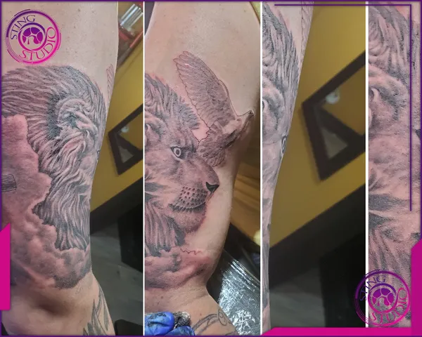 Black and grey tattoo by Derrick at Sting Studio Ottawa