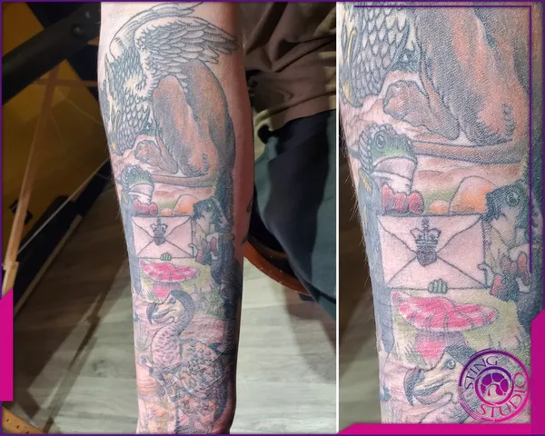 Black and grey tattoo by Derrick at Sting Studio Ottawa