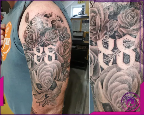 Black and grey tattoo by Derrick at Sting Studio Ottawa